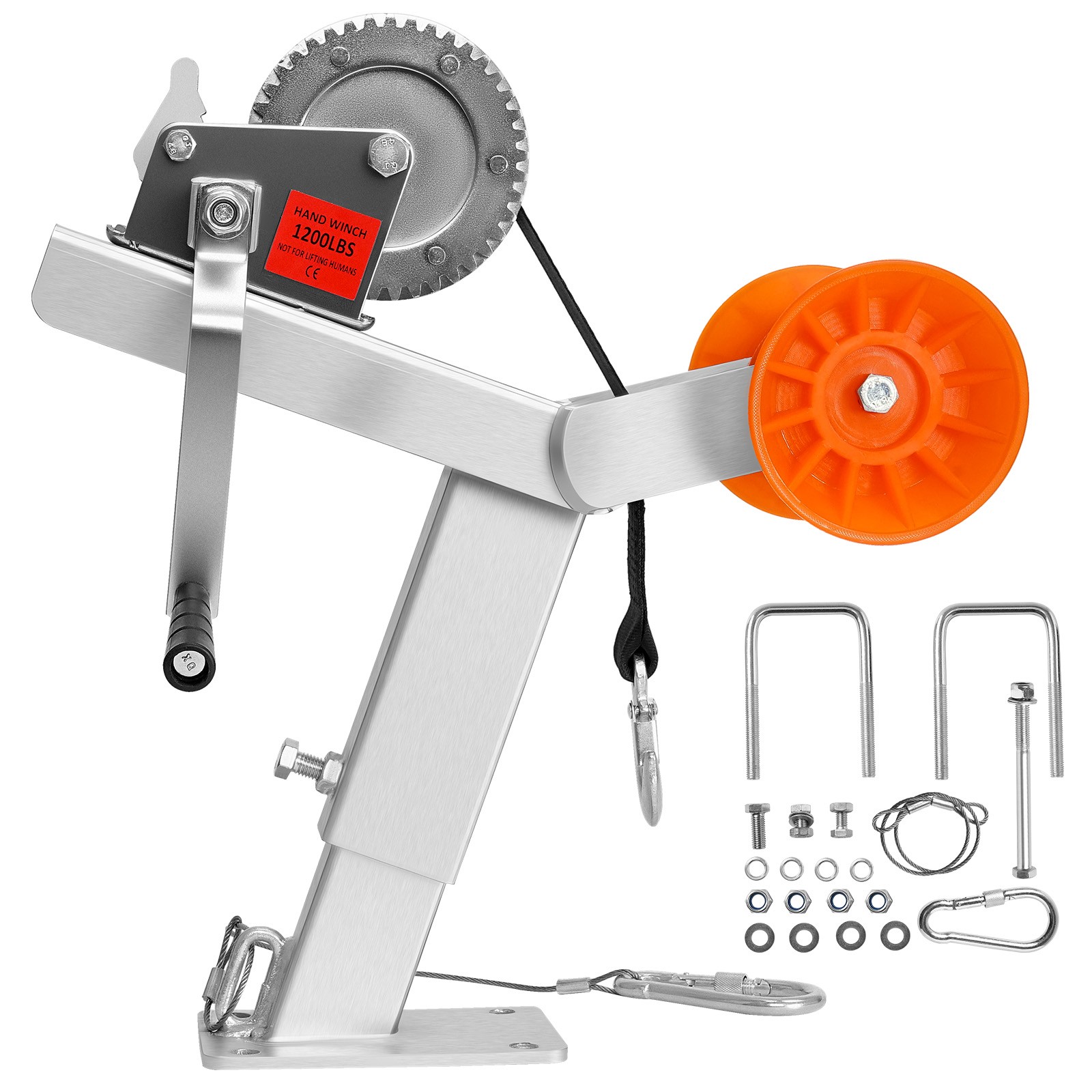 VEVOR Boat Trailer Winch Stand with Roller 1200 lbs Winch Boat Winch Mount