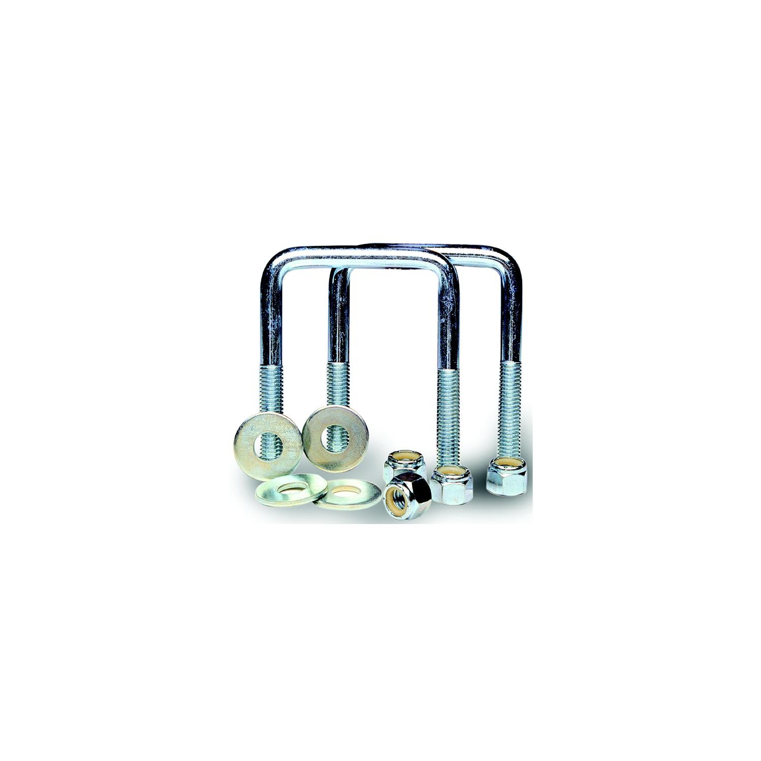 Tie Down Engineering 86230 Zinc Plated Square U-Bolt Kit