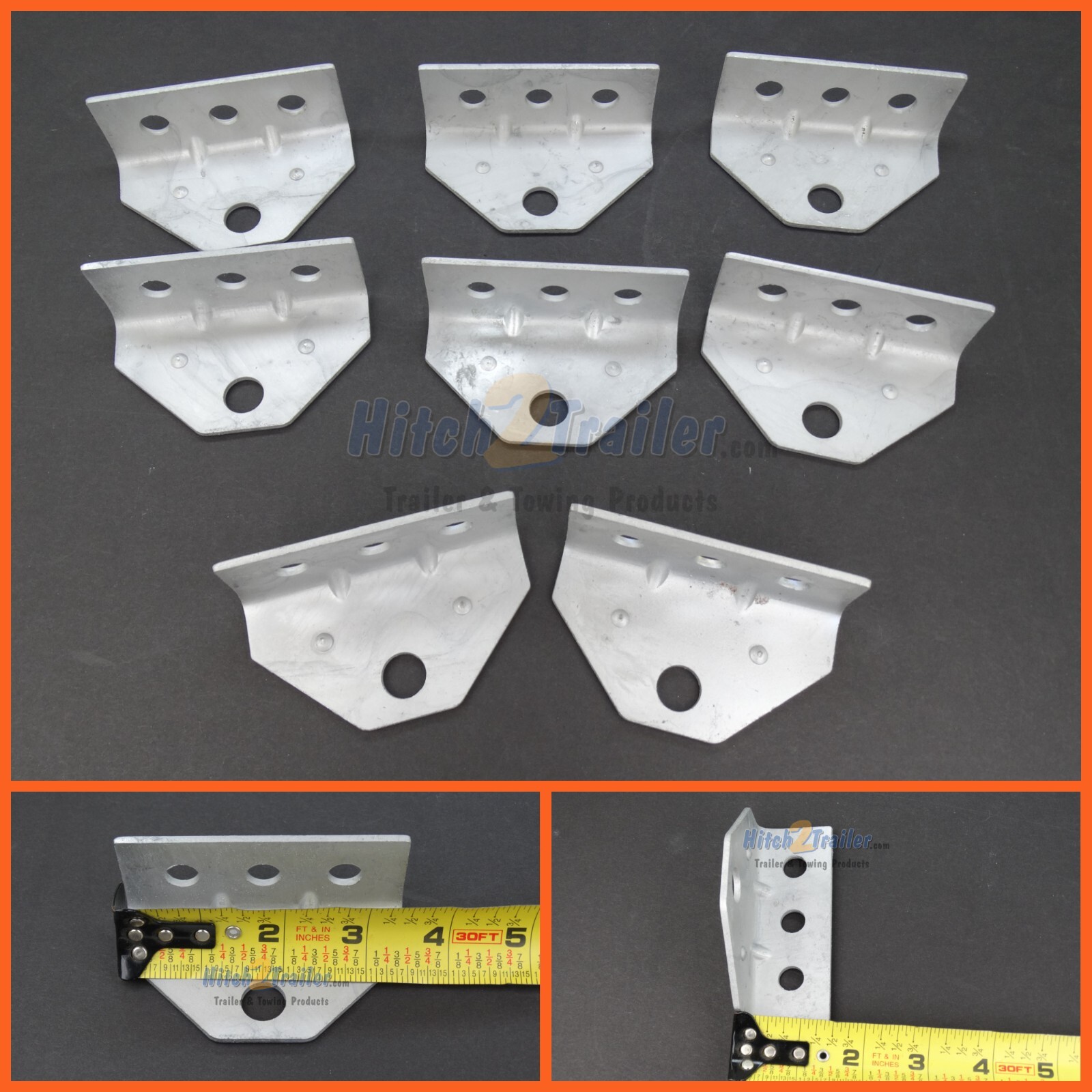 (8) Boat Trailer Top Angle Galvanized Swivel Top Angle bracket for Bunk Bracket