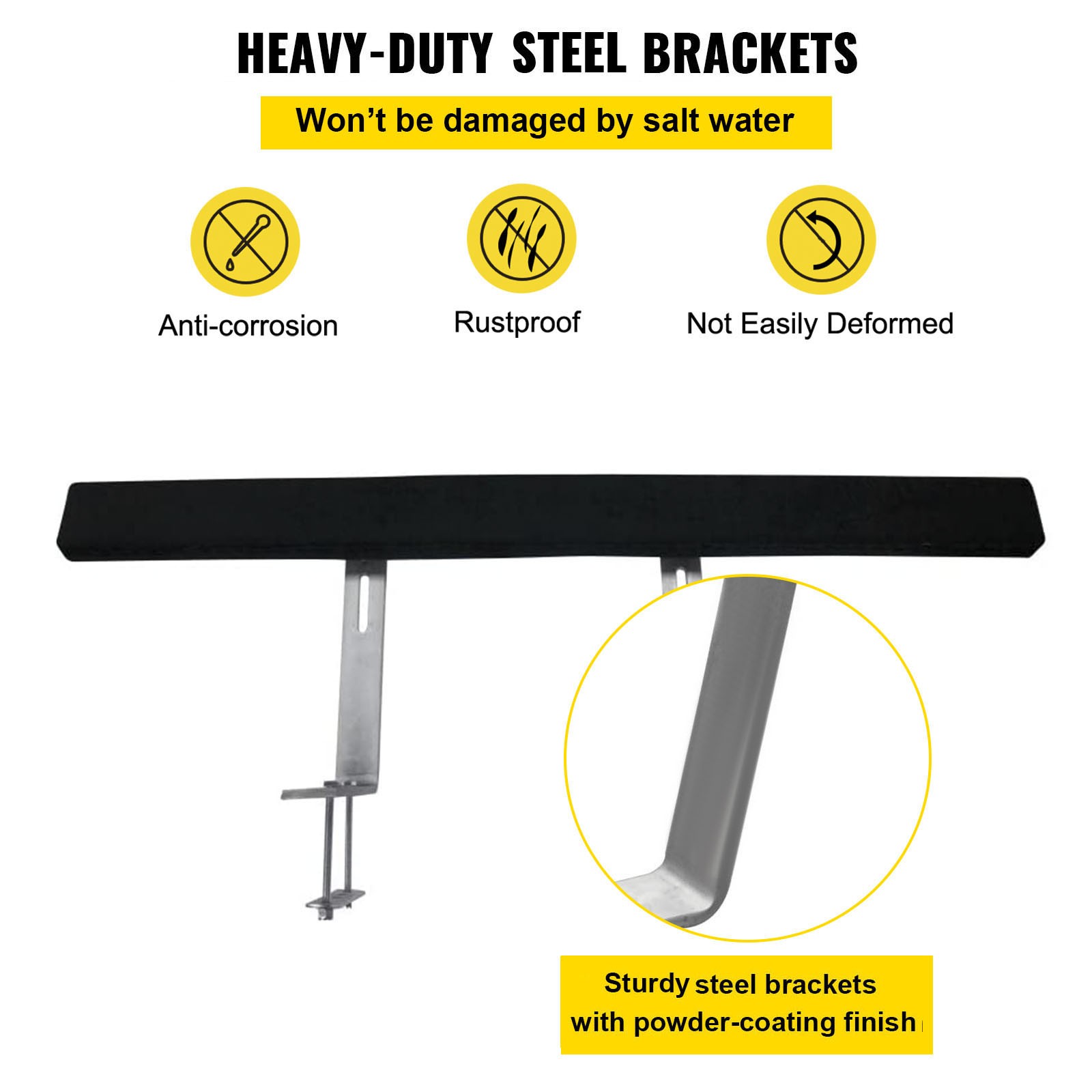 VEVOR Boat Trailer Guide-ons 48″ Rustproof Trailer Guides w/Carpet-padded Boards