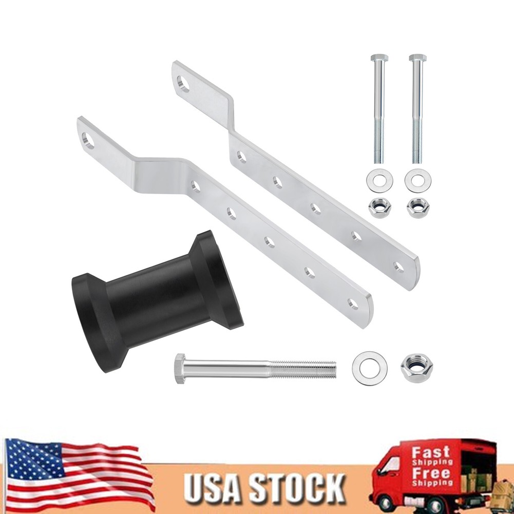 Updated 5″ Boat Trailer Rollers with Brackets Black Adjustable Keel Roller Ass.