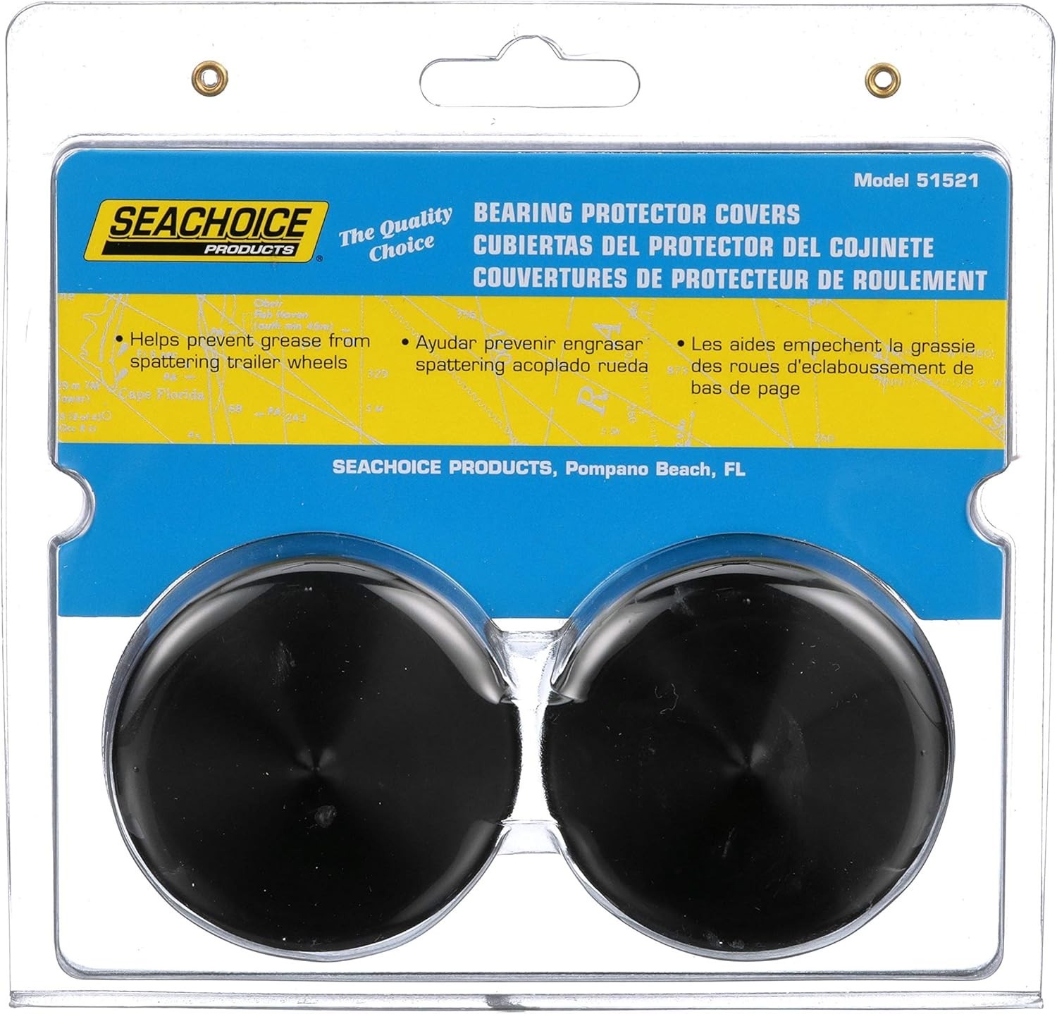 Boat Trailer Bearing Protector Covers Plastic Black Pairs