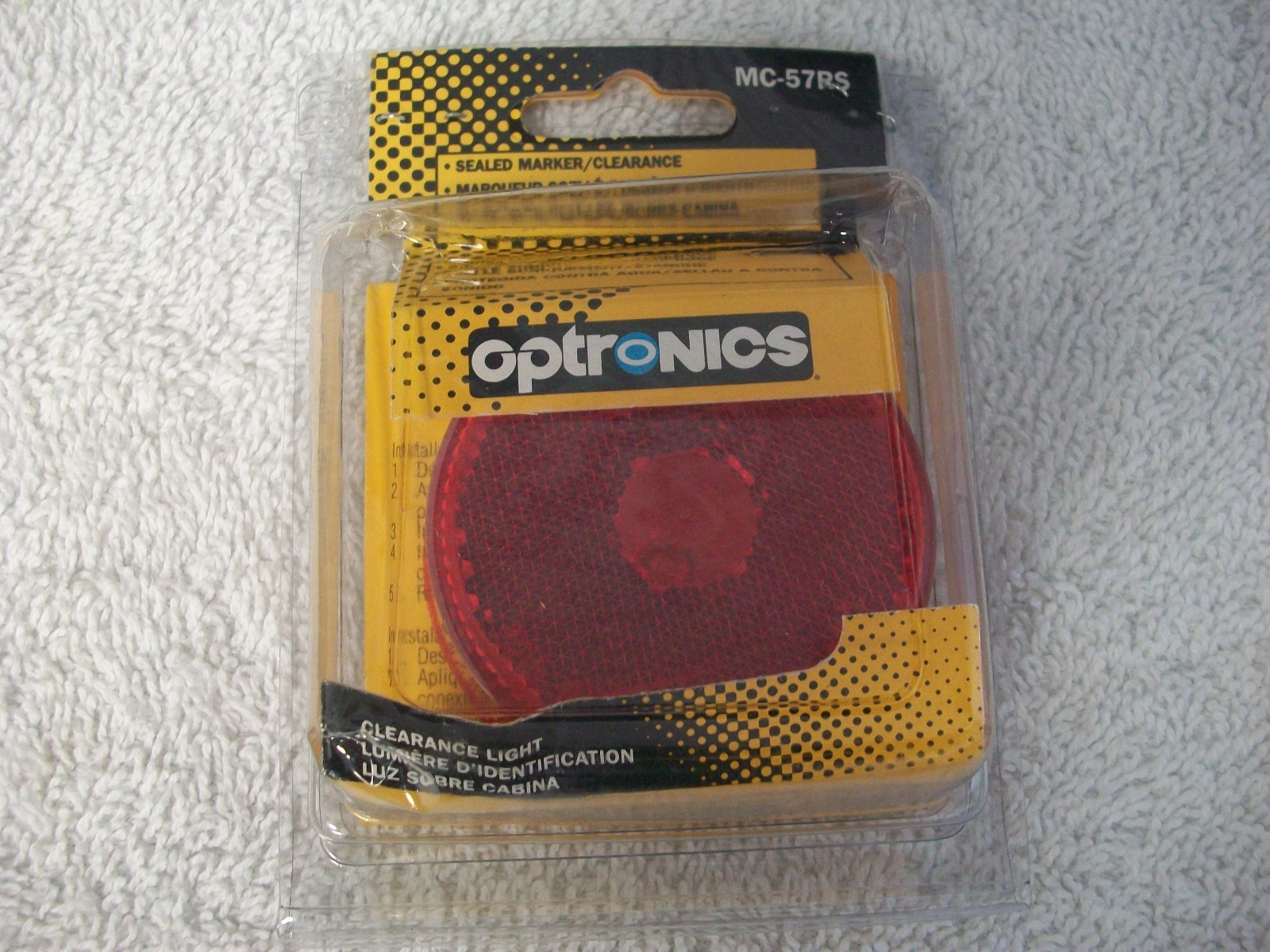 NOS OPTRONICS RED TRAILER CLEARANCE MARKER LIGHT MC-57RS B709