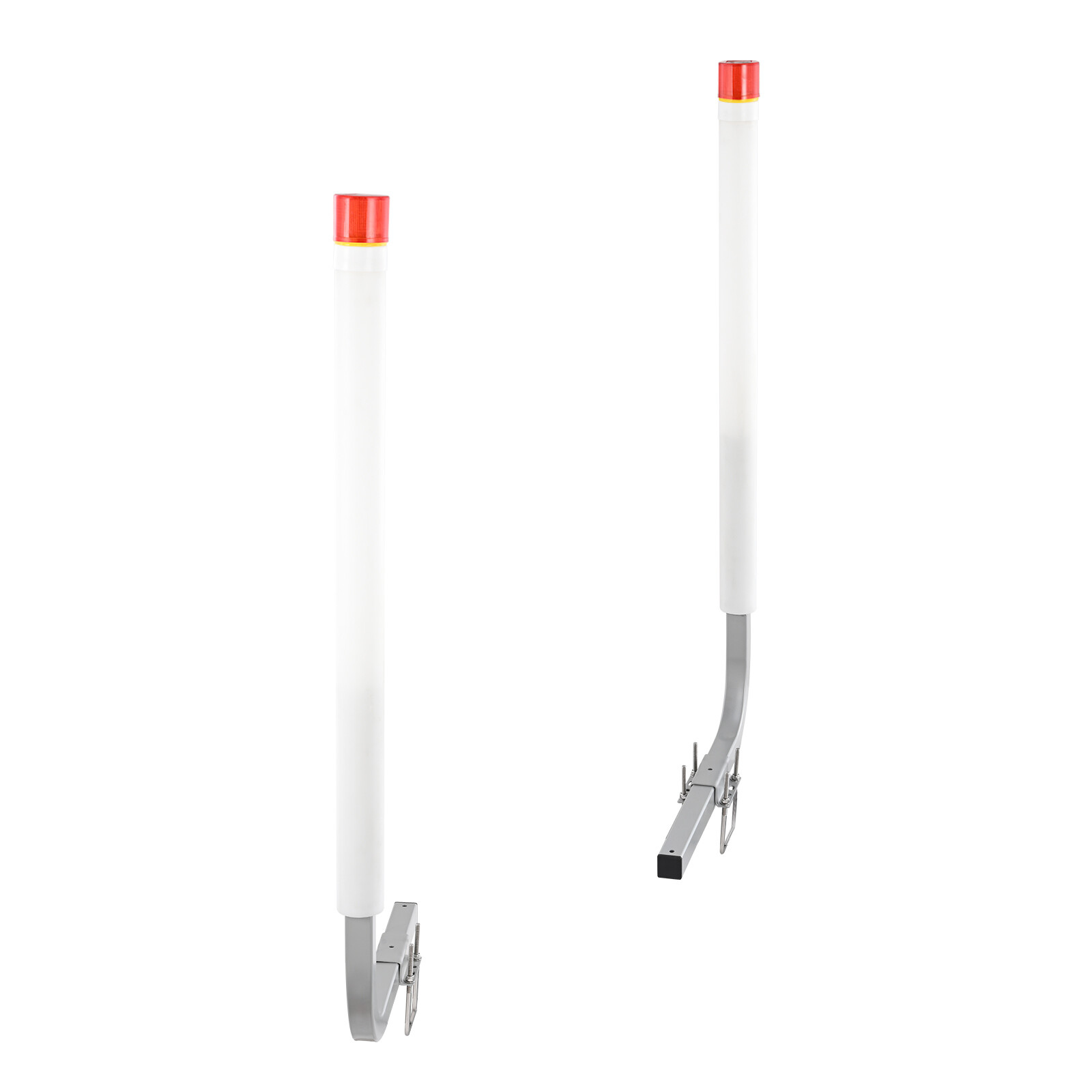 VEVOR Boat Trailer Guide 46” Galvanized with PVC Poles & LED Lamp for Sailboat