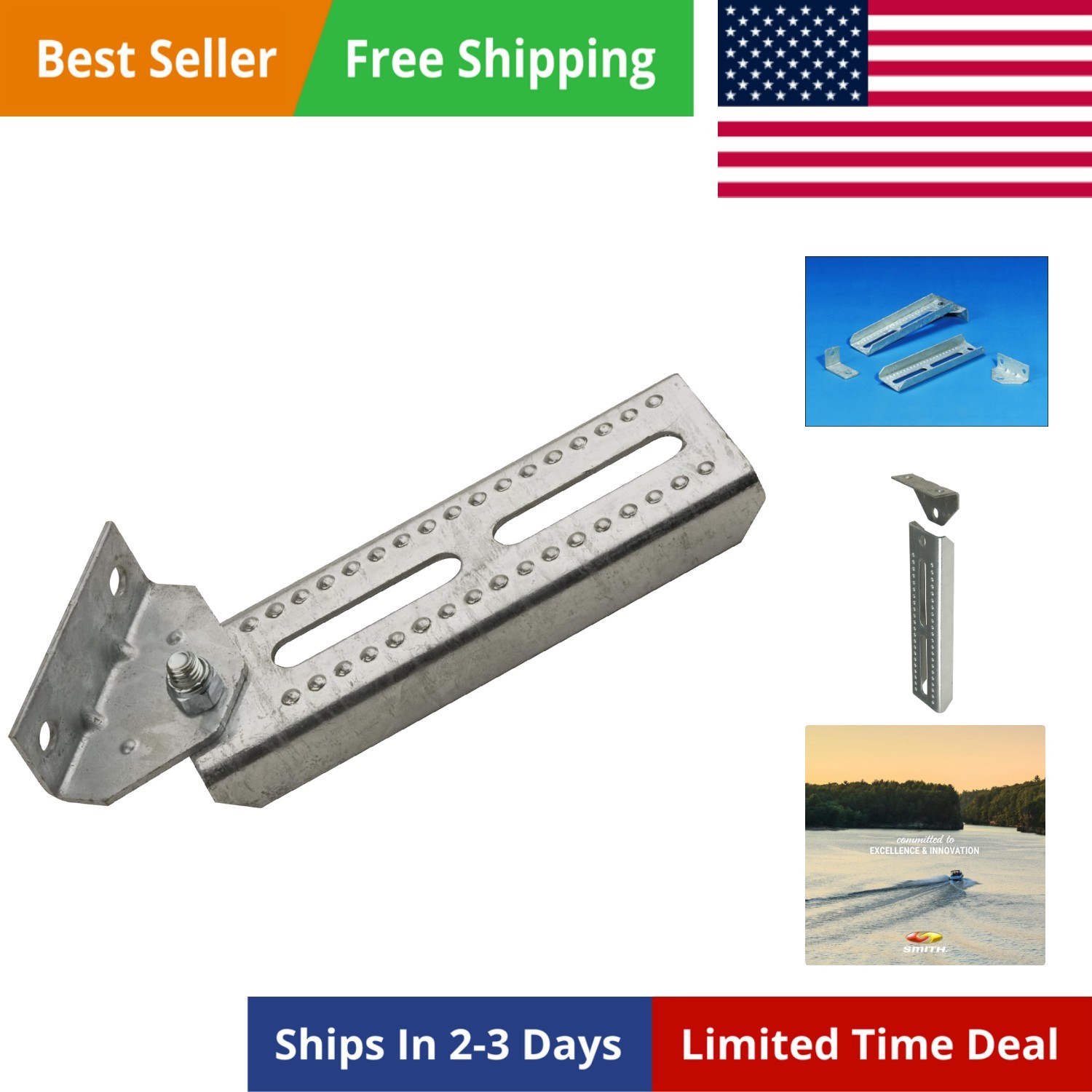 Swivel Bracket Assembly – Bolster Bracket with Swivel – Boat Trailer Accessor…