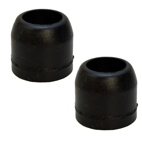 Craton Black Rubber Boat End Cap Roller 2 Inch ESR204 PAIR