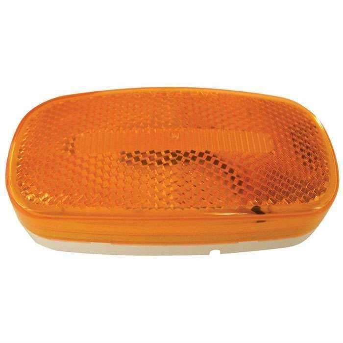 Anderson Marine Oval Circle Side Marker with Reflector Amber #V180A