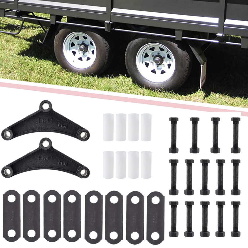 Black Tandem Trailer Axle Shackle Equalizer Repair for Double Eye Spring Service