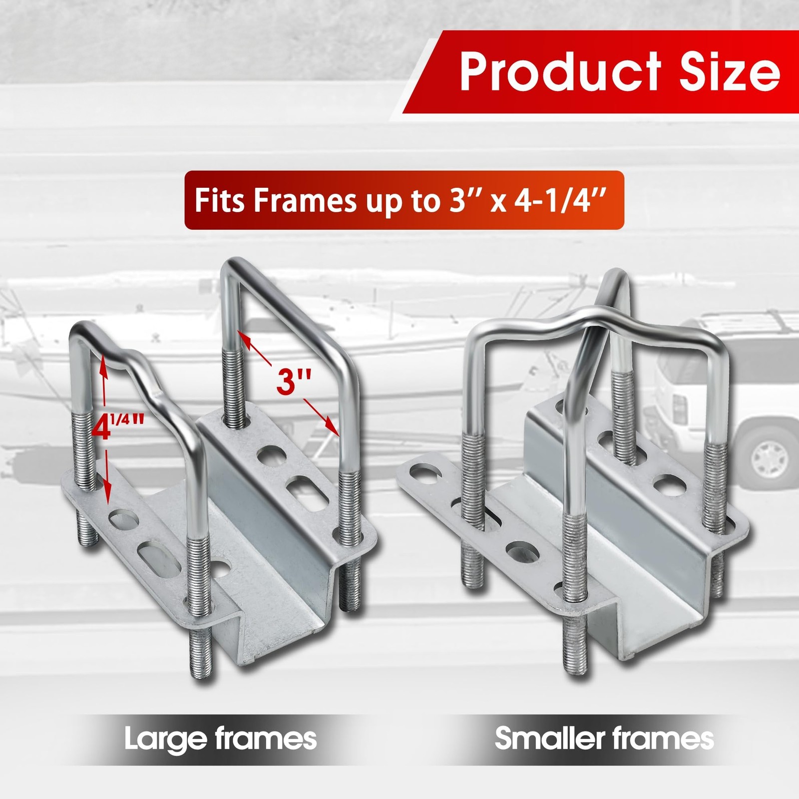Boat Trailer 40″ 48″ Galvanized Guide On Post PVC Poles For Sailboat 1 Pair