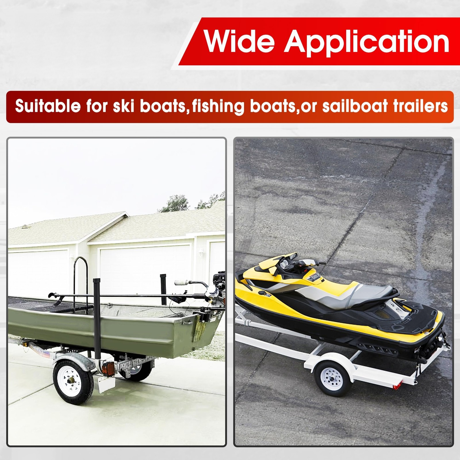 Boat Trailer 40″ 48″ Galvanized Guide On Post PVC Poles For Sailboat 1 Pair