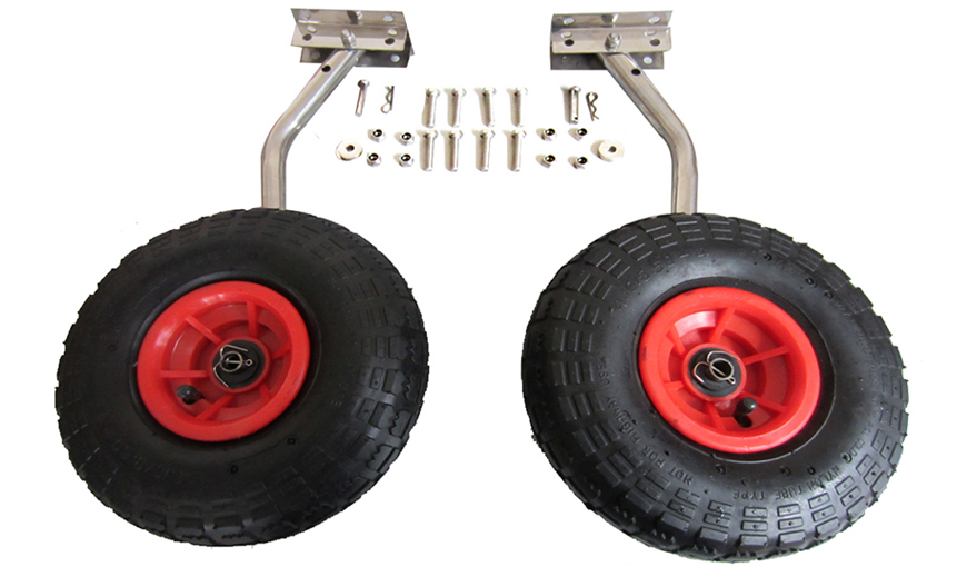 Small Boat Launching Wheels For Inflatable Aluminum Fiberglass boats up to 150lb