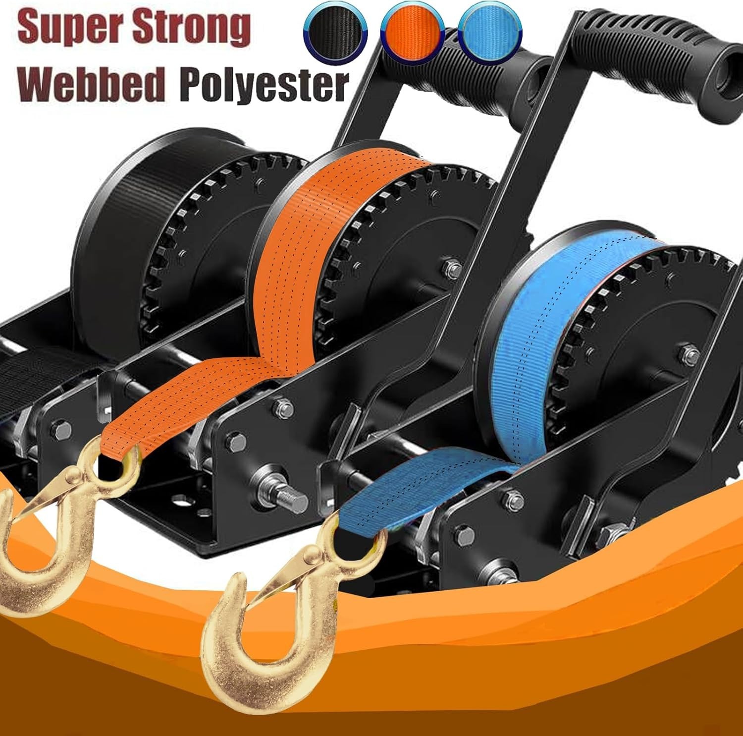 Versatile 2″ x 20′ Heavy Duty Winch Strap for Boats & Jet Skis – 10,000 lbs