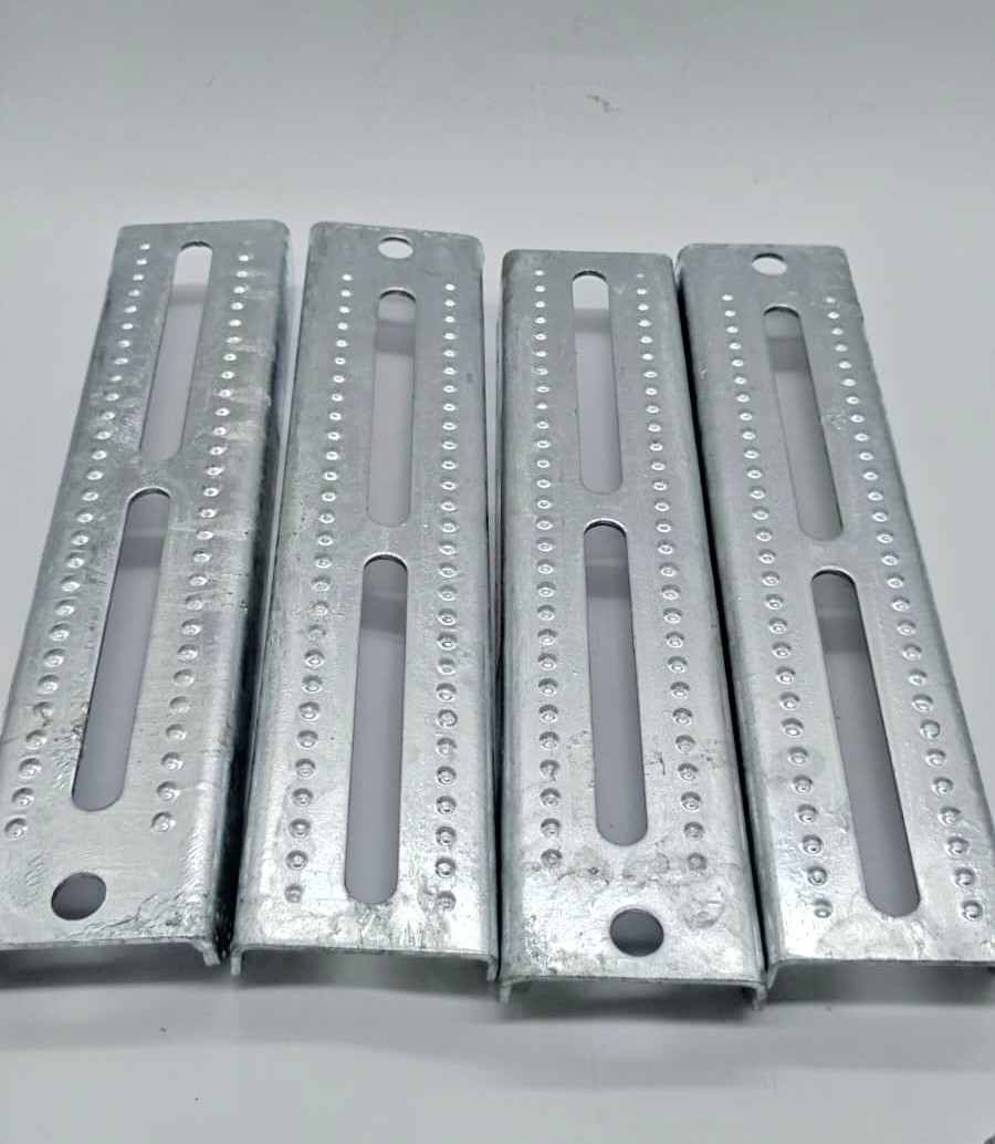 Extreme Max 3006.7067 12” Galvanized Swivel Top Bunk Bracket Hardware 4-Pack