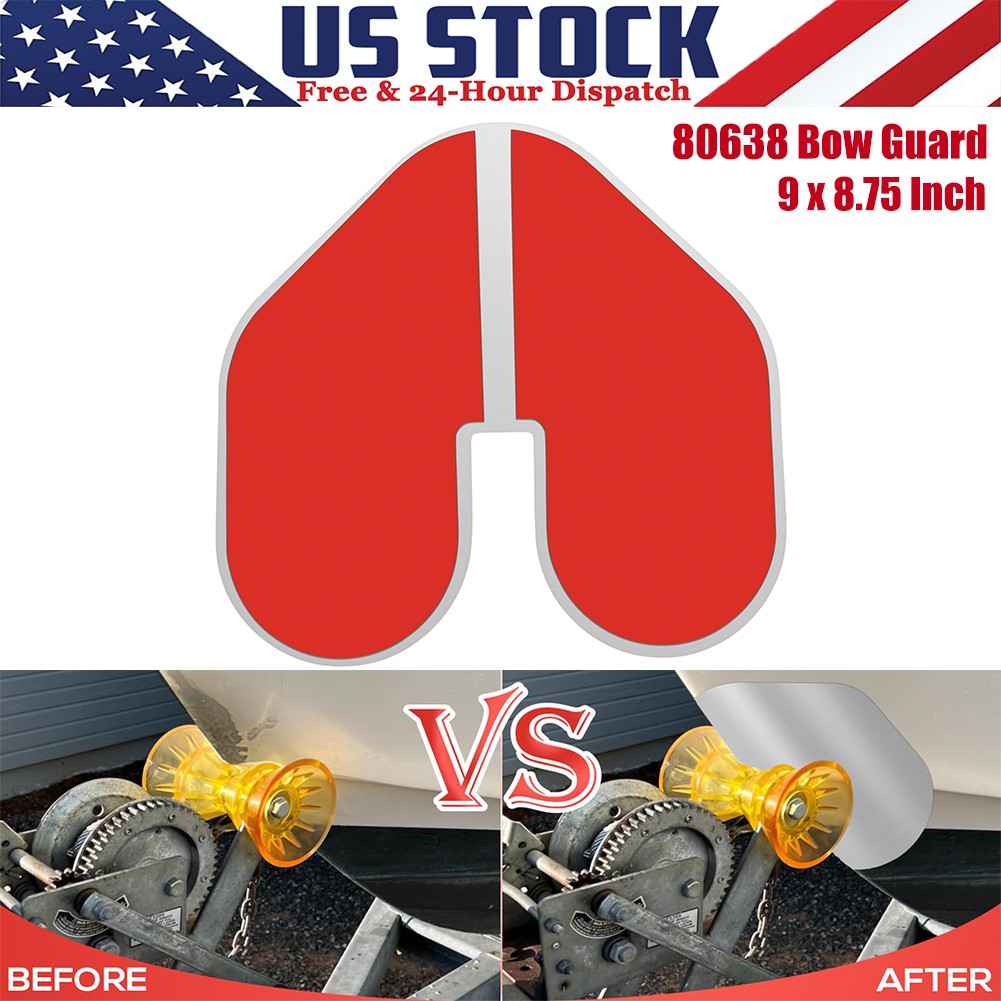80638 Bow Guard with Notch for Boats Bow Protector 9 x 8.75 Inch