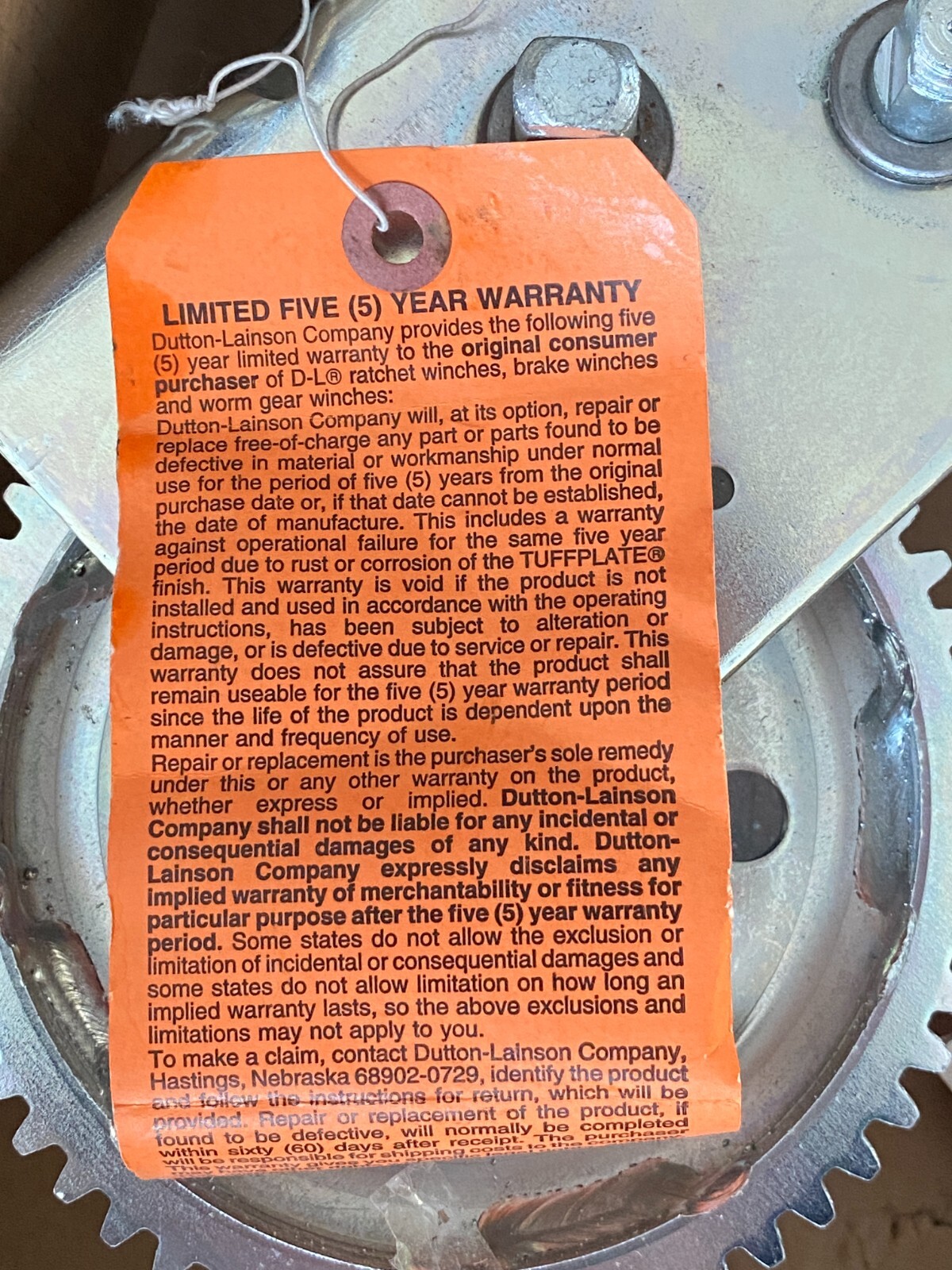 Dutton Lainson 14725 DL2000A 2000 Lb. Trailer Winch Plated – MADE IN USA