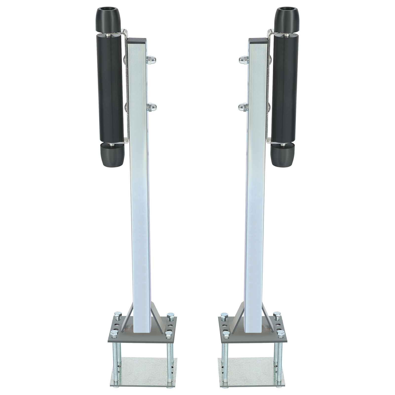Pair Steel Boat Trailer Pontoon Roller Guide-On Zinc-Plated For Sailboat Trailer