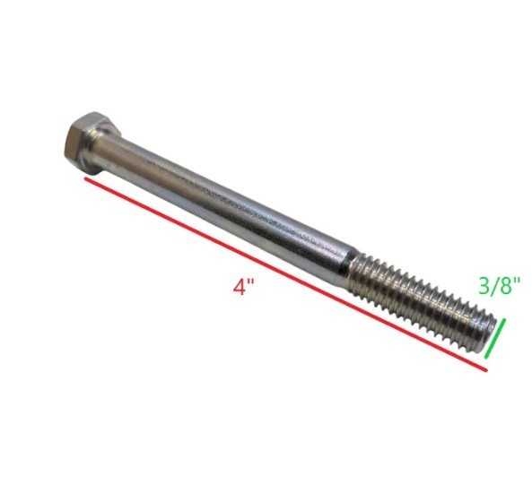 EZ Loader Boat Trailer Hex Bolt 3/8″-16TPI x4″ Zinc Plated 290-001441