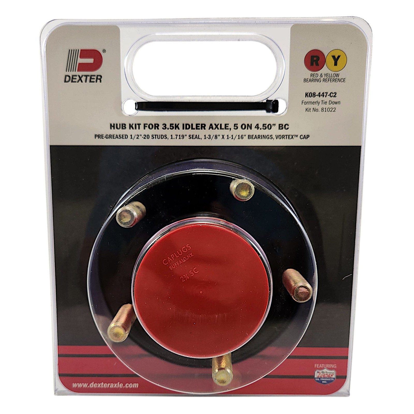 Dexter Vortex Axle Hub 1750# 5-Stud #K08-447-C2