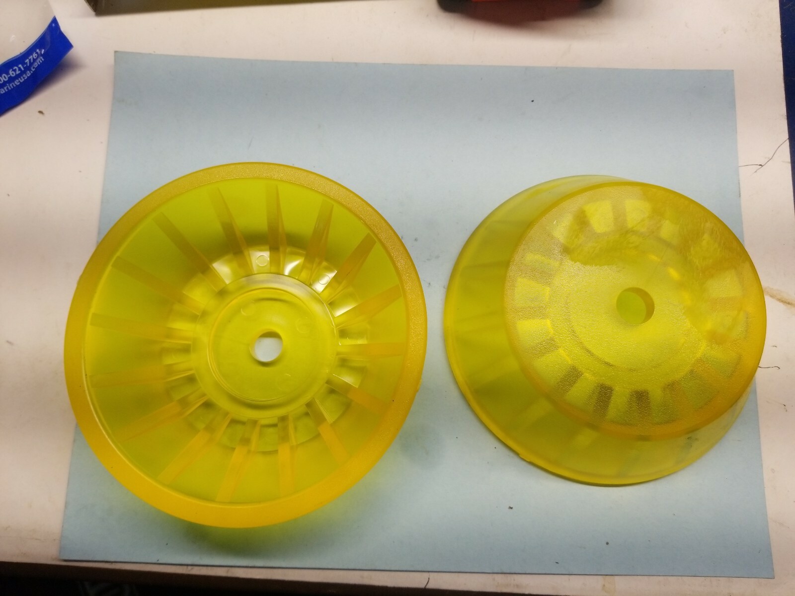 (2) 4 Inch Bow Roller Bell Endcap for Boat Trailer Bow stop. Bell roller.