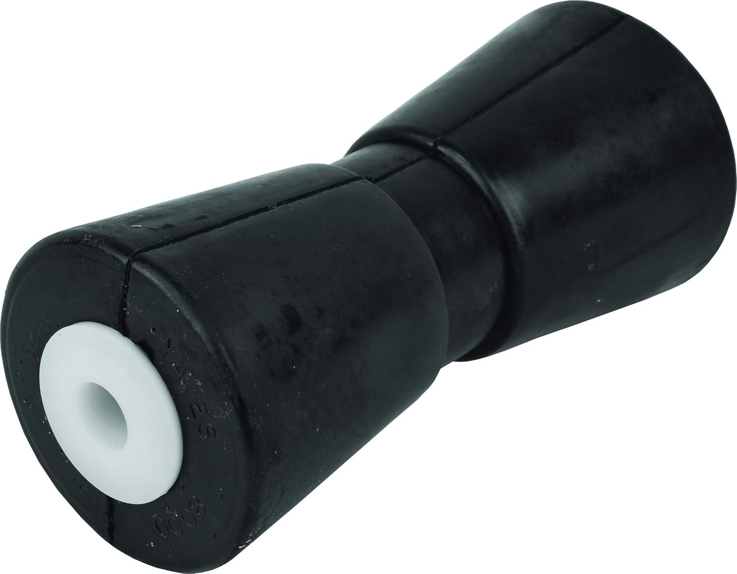 Heavy Duty Boat Trailer Roller, Rubber Shaft Keel, Black 8 inches