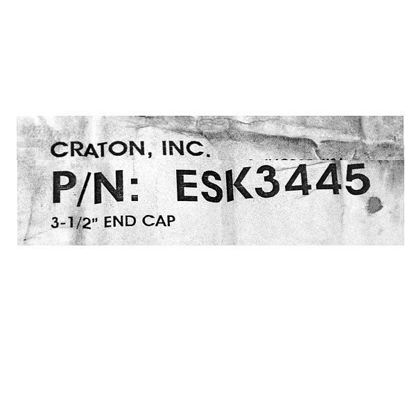 Craton Boat End Cap Roller ESK3445 | 3.5 Inch Poly Black