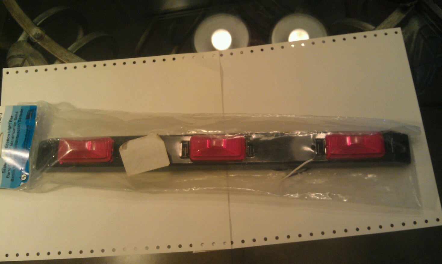 NEW ANDERSON MARINE DIV. PETERSOM MFG. E150-3 SEALED TRAILER I.D. LIGHT BAR