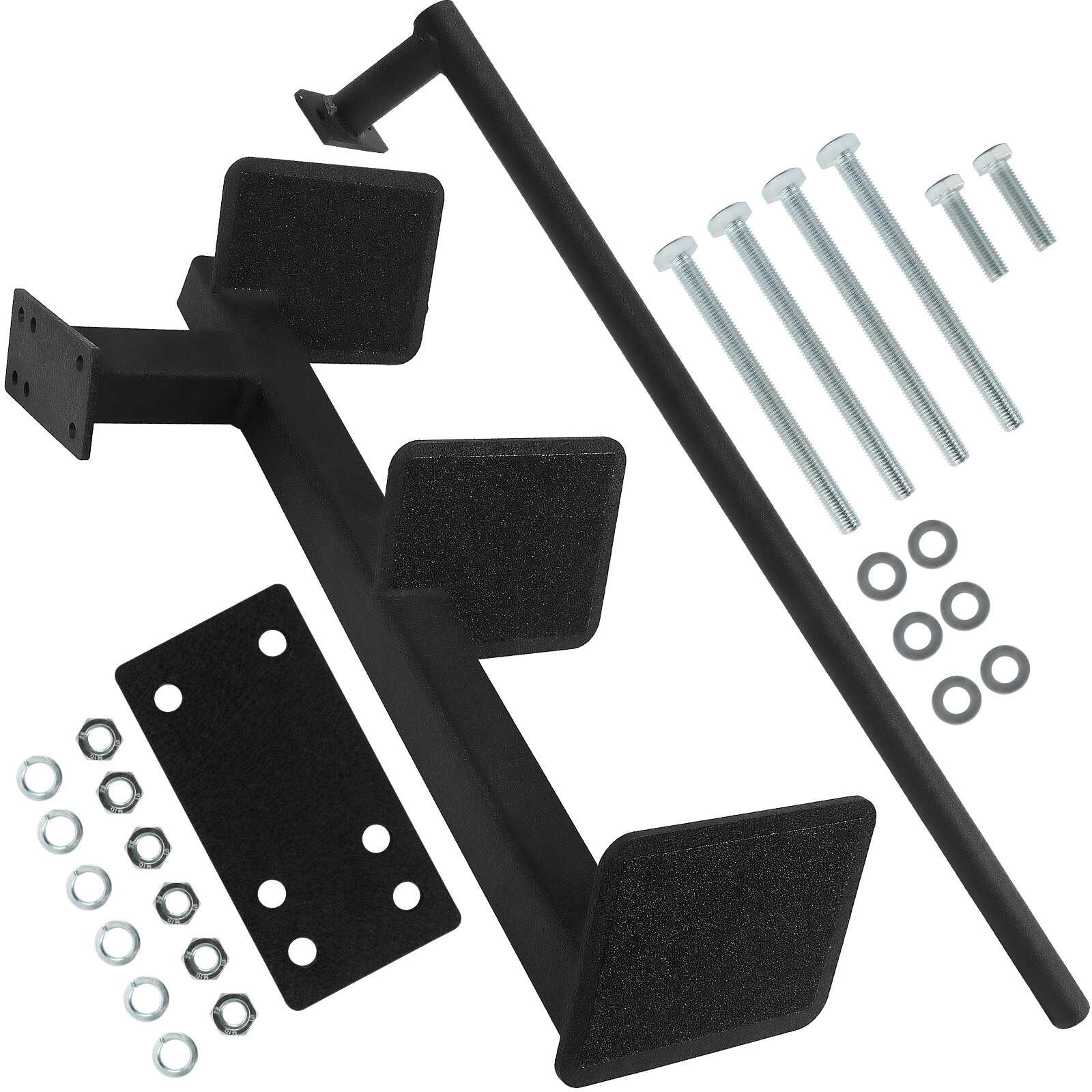 New 3 Bass Boat Trailer Steps Heavy-Duty Triple Step With Handle Non Slip Ladder