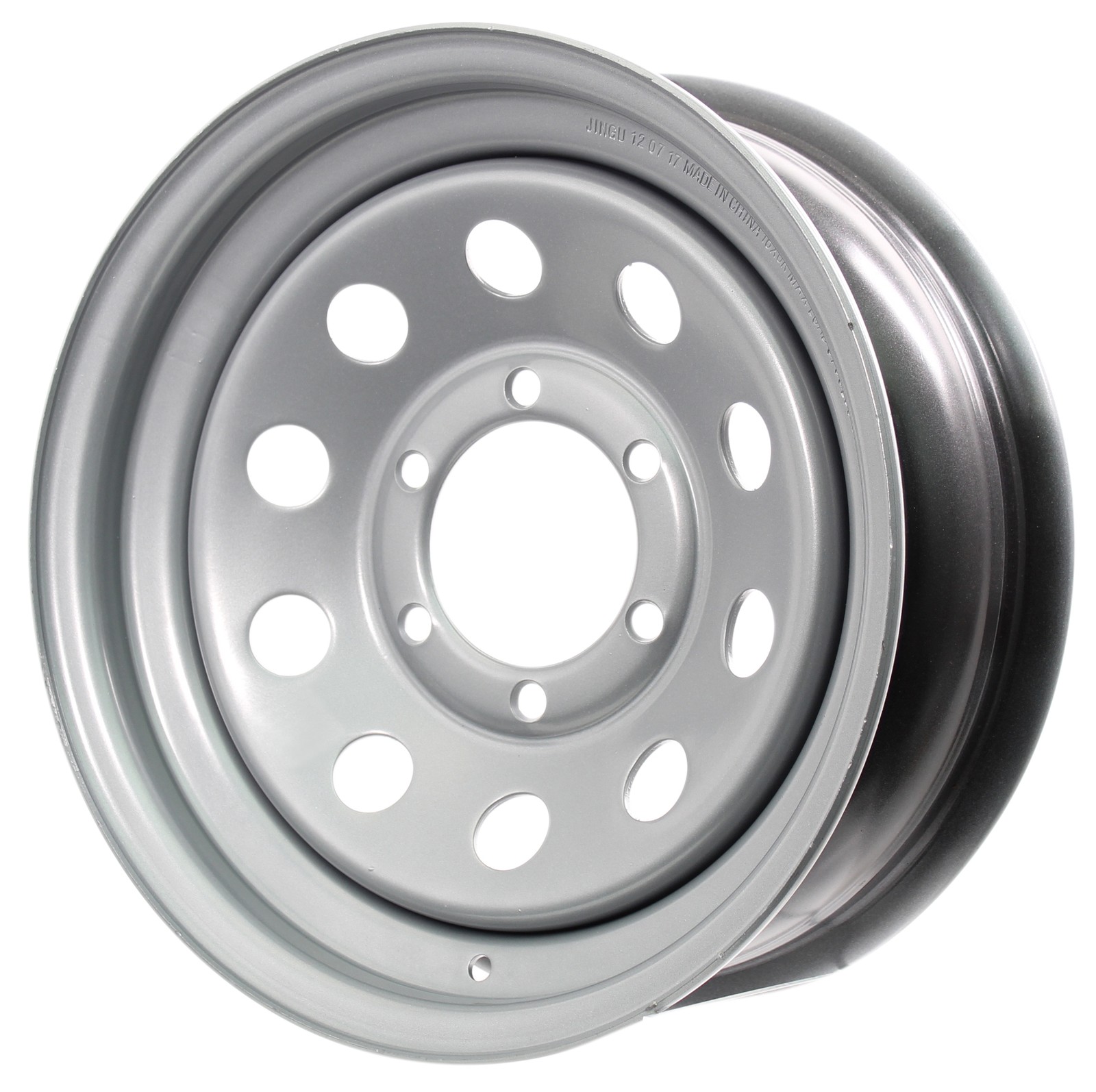 2-Pack Trailer Rim 16 Inch 16X6 6 Lug On 5.5 Center Silver Modular Wheel