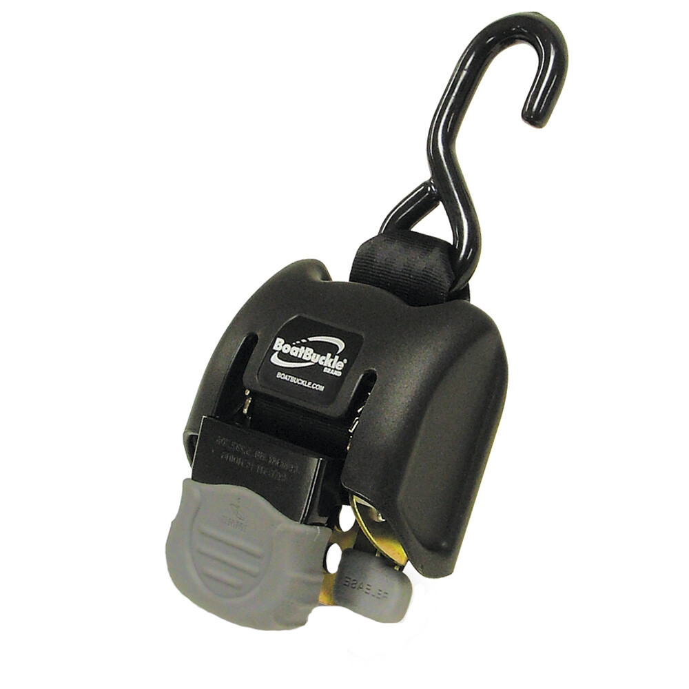 BoatBuckle G2 Retractable Transom Tie-Down – 14-43″ – Pair – F08893