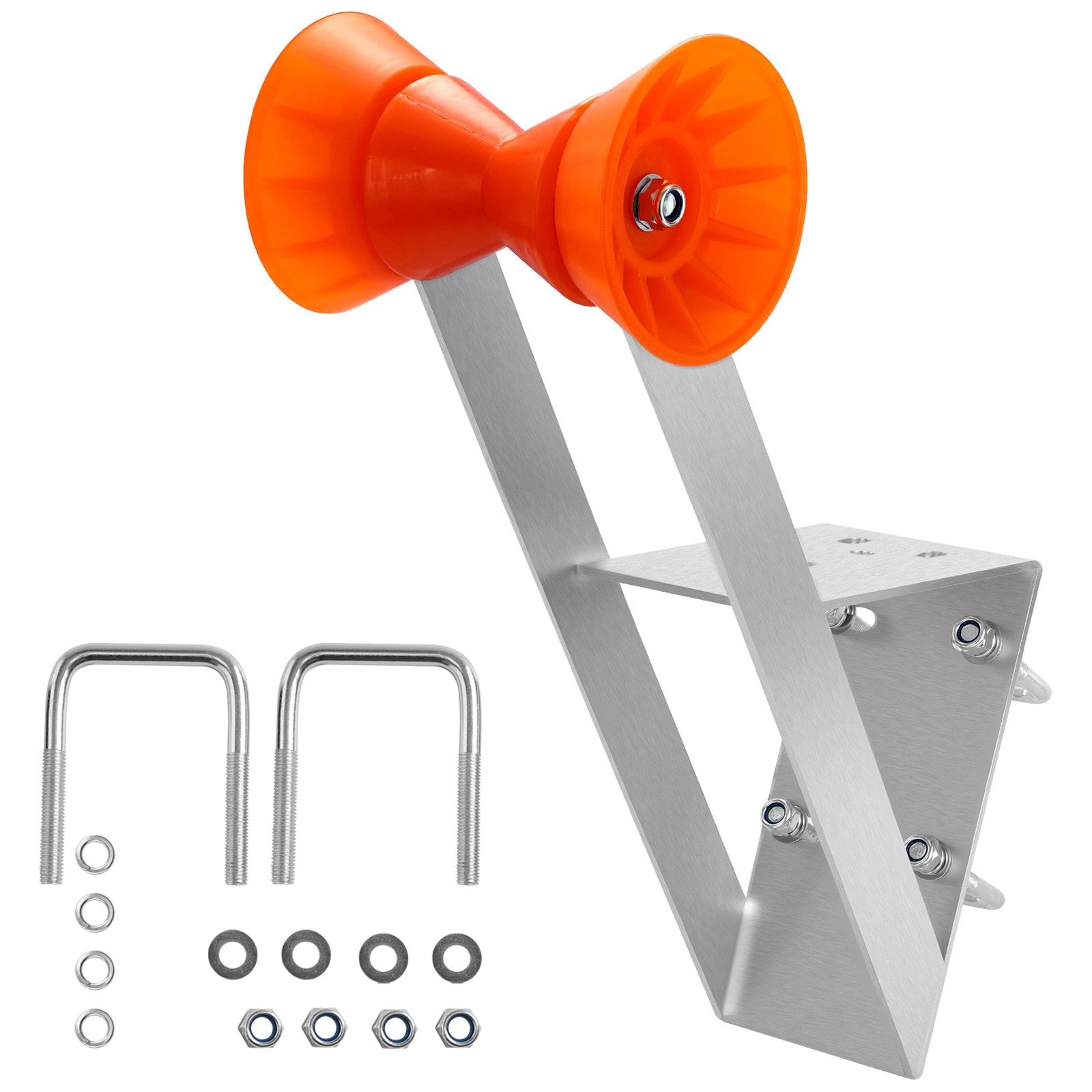 Boat Trailer Winch Stand 1902 with Roller U-Bolt Galvanized Steel