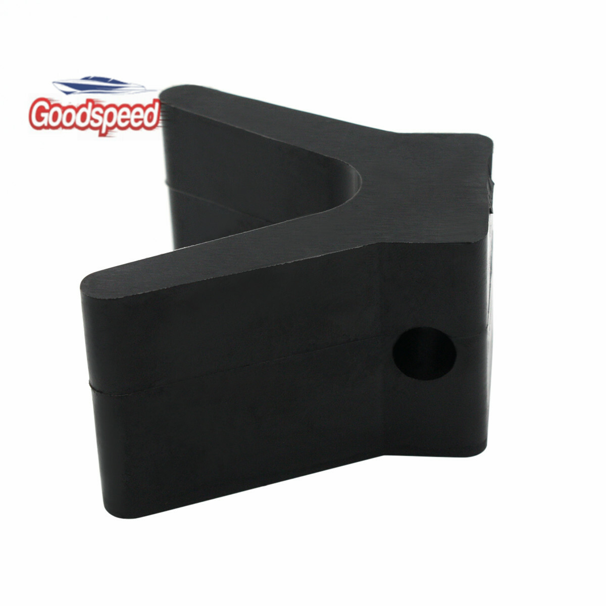 2 Inch Mounting Width Boat Trailer Polyurethane V Bow Stop Black