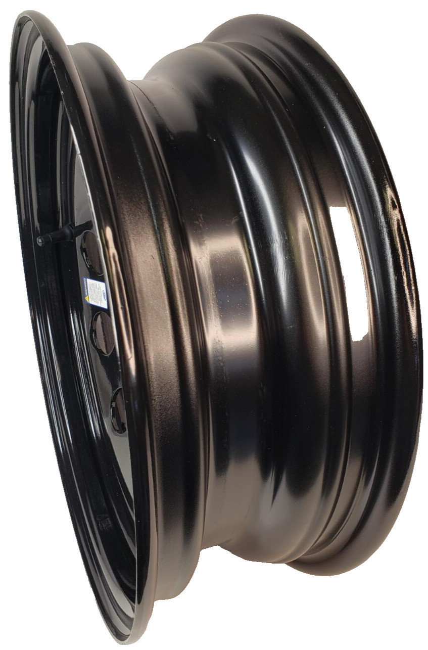 TRAILER RIM WHEEL 15×5 5/4.5 Black Steel mod Camper Boat Utility Farm Stock -TWO