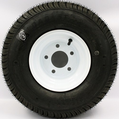 LoadStar 5-hole 8″ x 7″ White Trailer Wheel & Tire 215/60-8 4ply