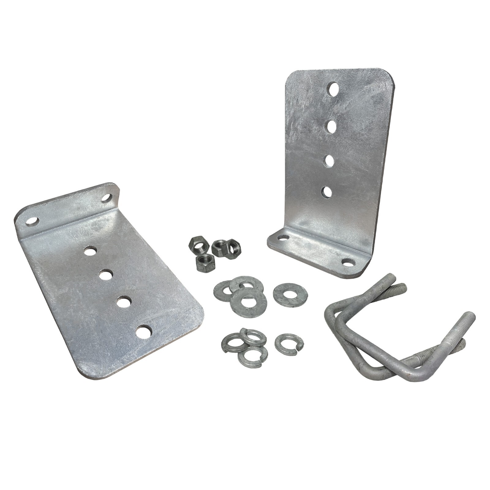 (2) 8″ Galvanized L-Type Bunk Bracket Kit for Boat Trailer fits 2×3, Heavy Duty
