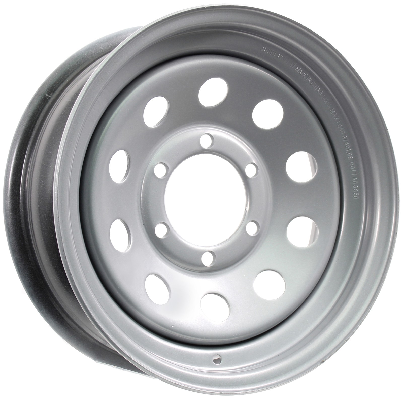 2-Pack Trailer Rim 16 Inch 16X6 6 Lug On 5.5 Center Silver Modular Wheel