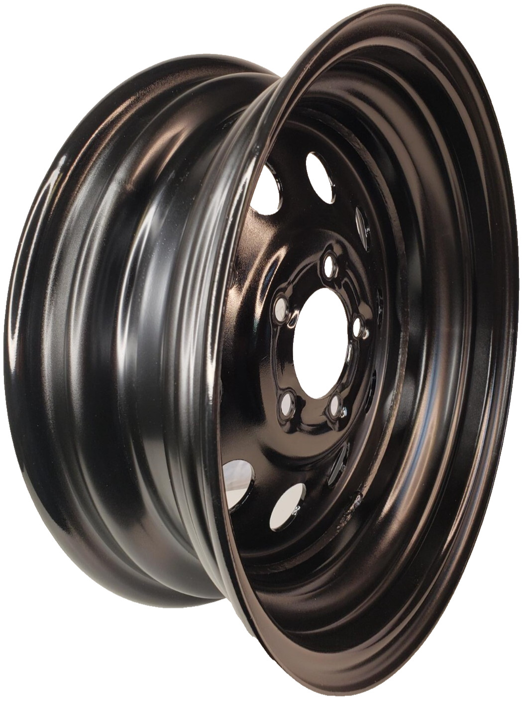 TRAILER RIM WHEEL 15×5 5/4.5 Black Steel mod Camper Boat Utility Farm Stock -TWO