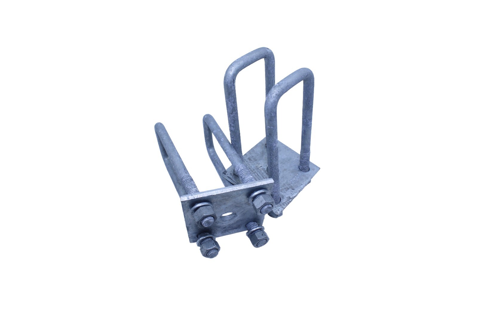 Galvanized Axle Plate and U-bolt Kit (2in x 3in) for single square axle Trailer