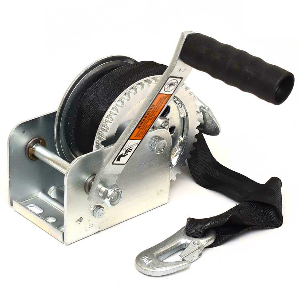 Dutton Lainson Boat Hand Trailer Winch DL1100A | w/ Tow Strap 1100 LB