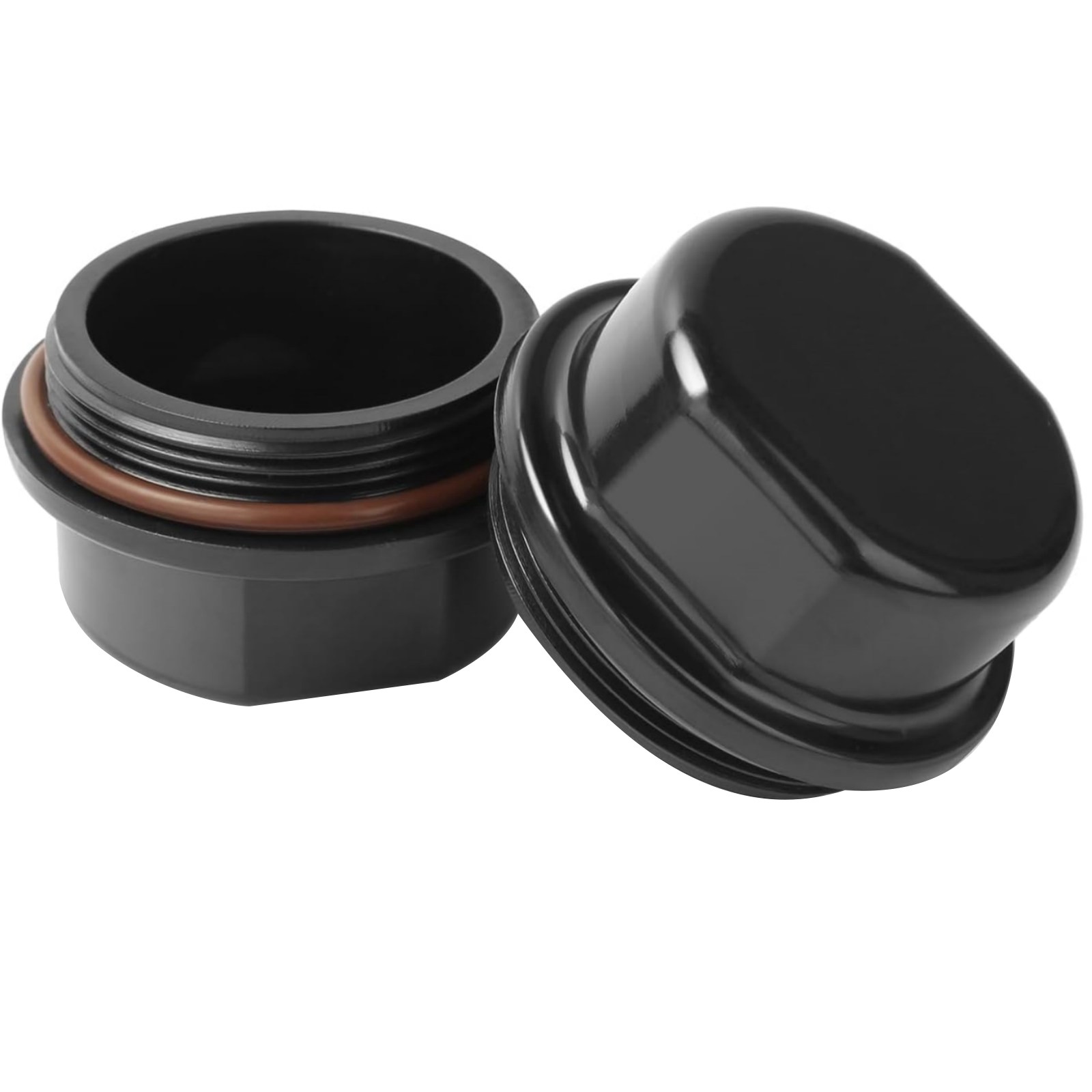 New Plastic Hub Dust Caps 2PCS For Dexter Marine Vortex Hubs 1250-1750 Lbs 5 Lug