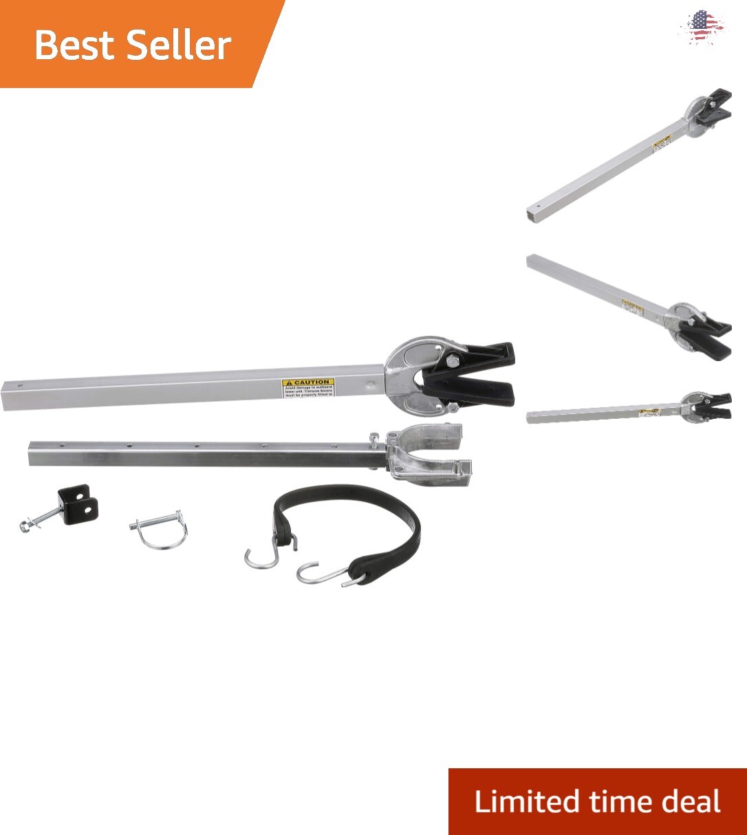 Transom Saver – 23 to 35 Inches – Holds Engine – Roller and Trailer Mounts