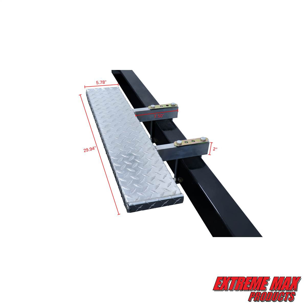 Extreme Max 3006.6862 Heavy-Duty Aluminum Boat Trailer Step – 6″ x 30″