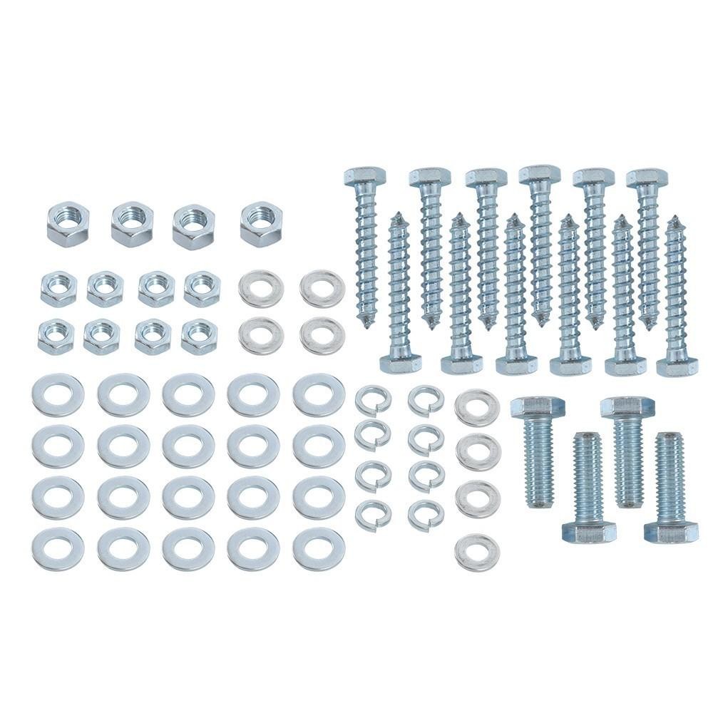 New 4 PCS 8″ Galvanized Swivel Top Bunk Bracket Kit w/Hardware 2″x3″