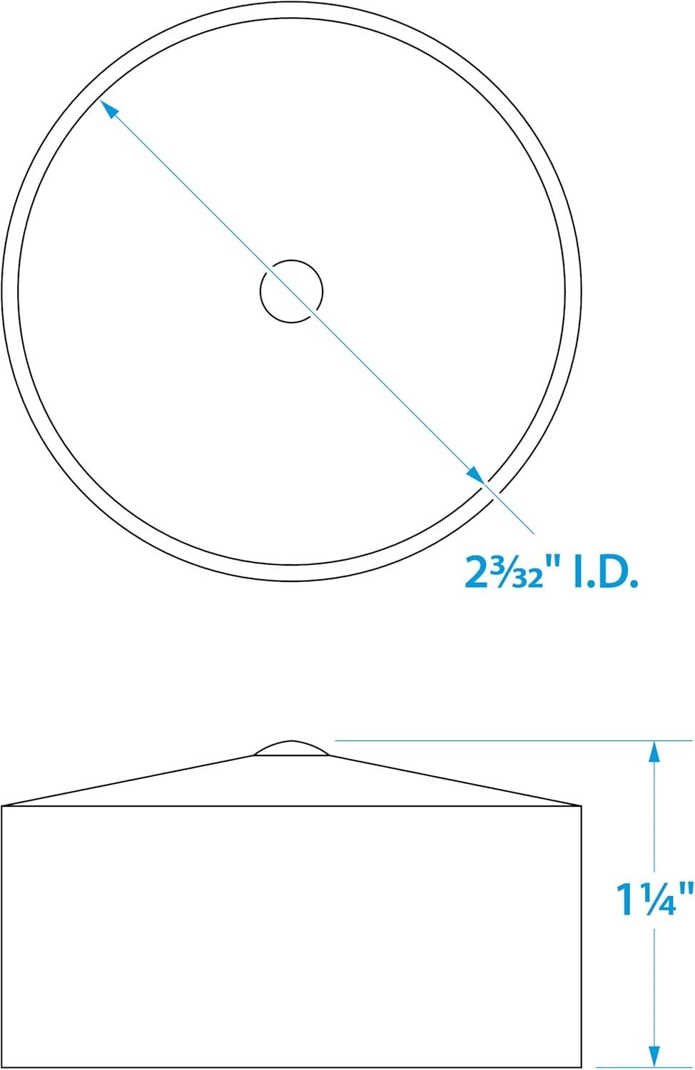 Boat Trailer Bearing Protector Covers Plastic Black Pairs
