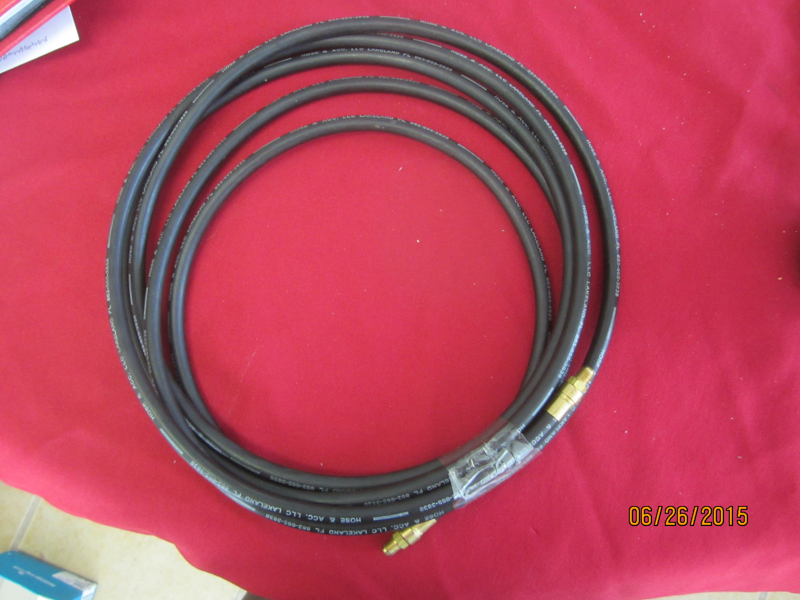 Boat Trailer Hydraulic Brake Hose -DOT- 183″ no P# Comes from Ranger Boat Co.