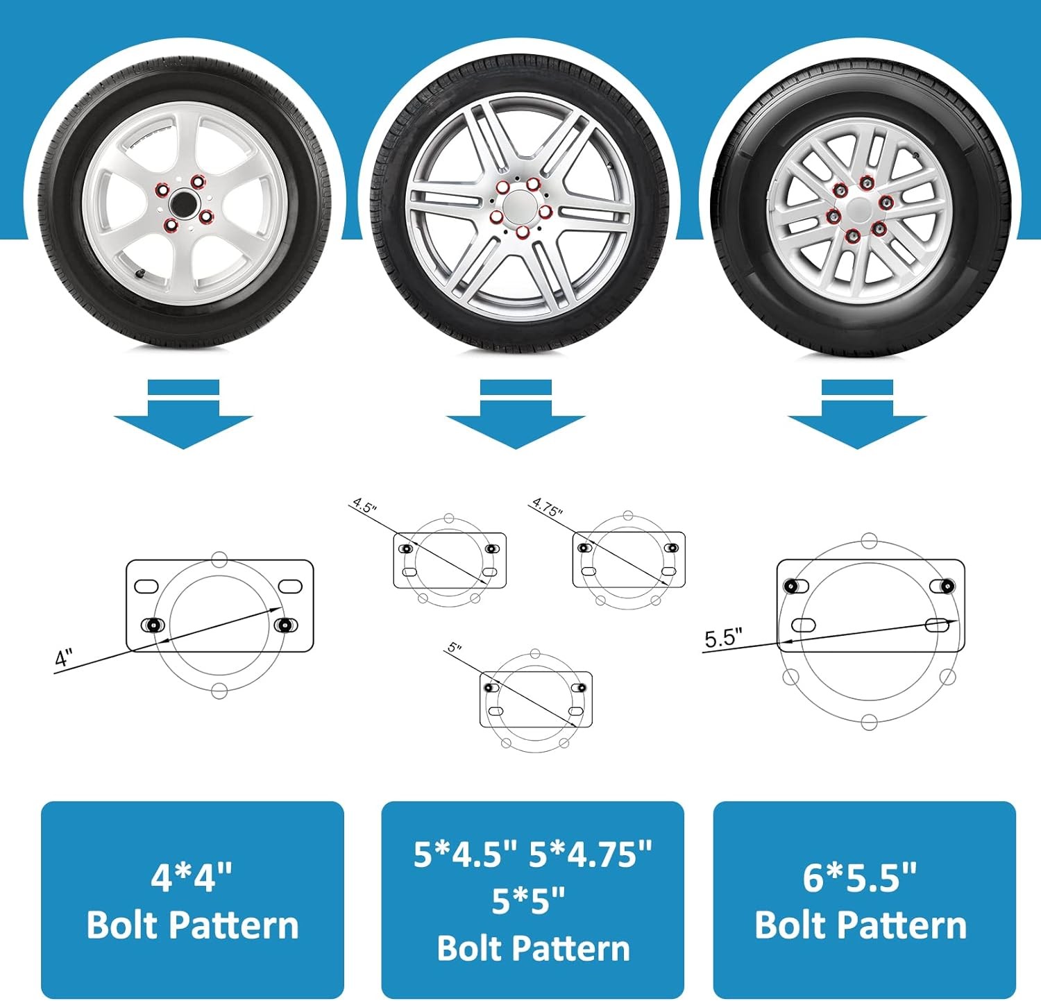 GADFISH Spare Tire Carrier,Spare Mount Boat Trailer Carrier…