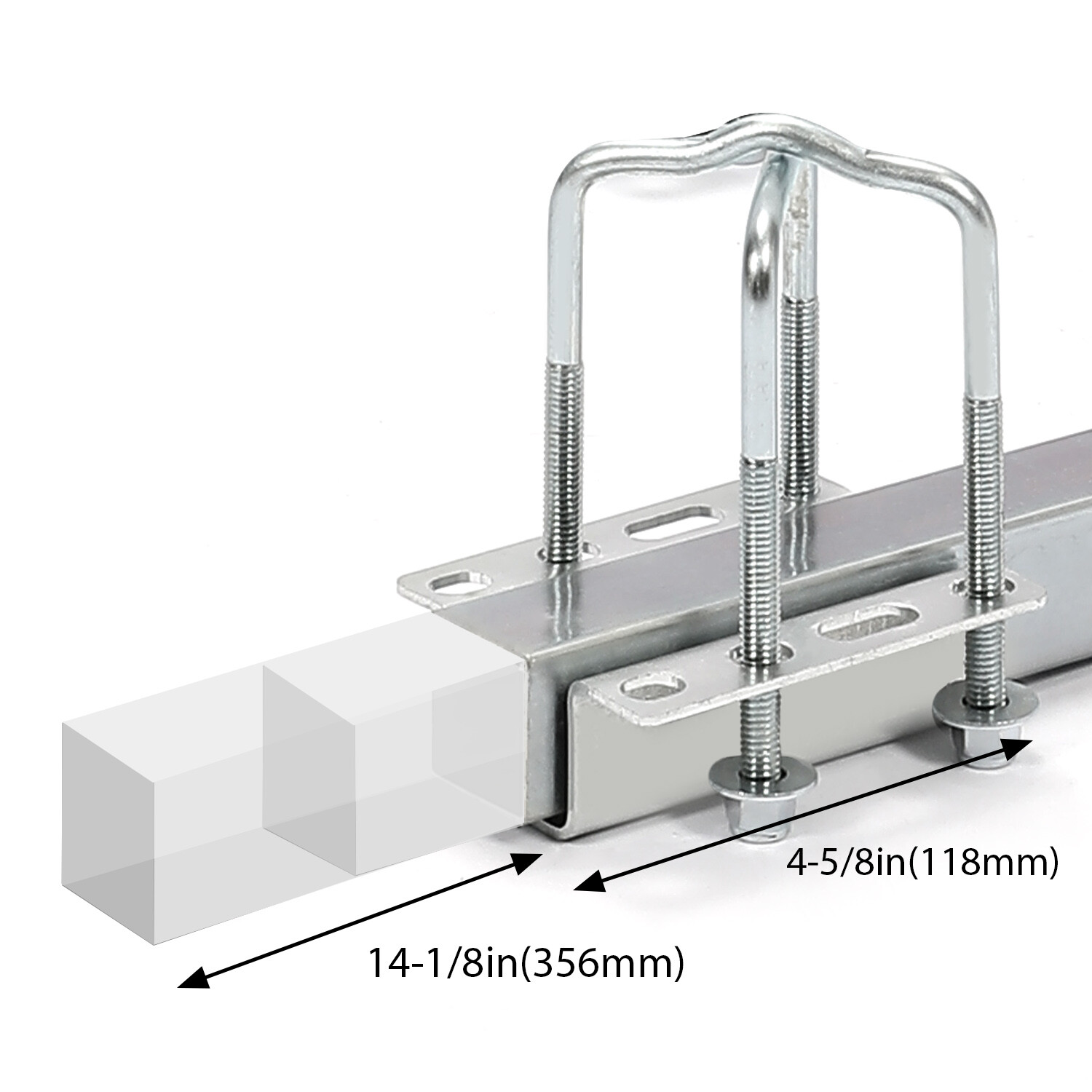 2PCS Boat Trailer Guide-on 60″ Trailer Post Guide on with Black PVC Tube Covers