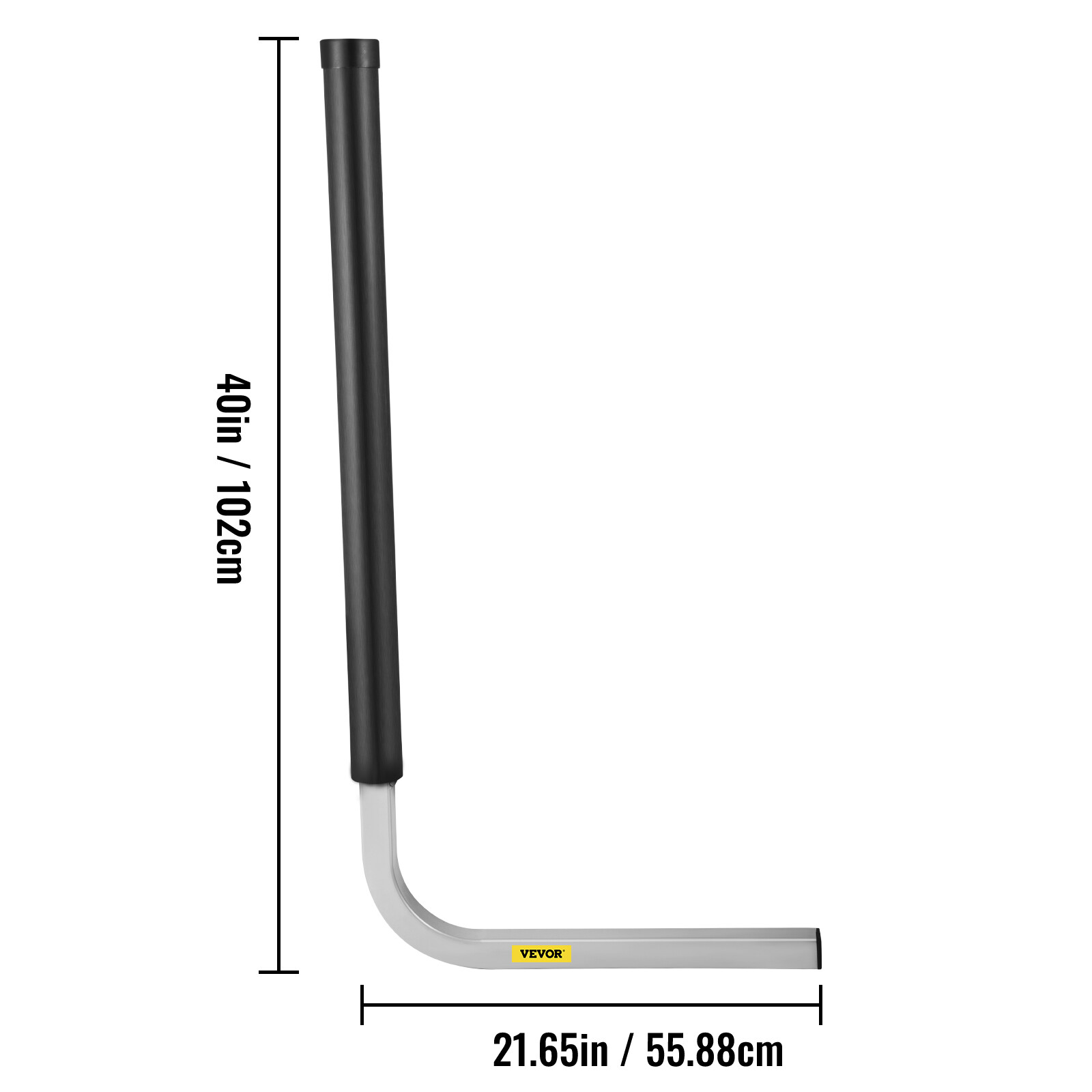 VEVOR Pair 40″Boat Trailer Guide on Galvanized Guide Post Kit w/PVC Poles Covers