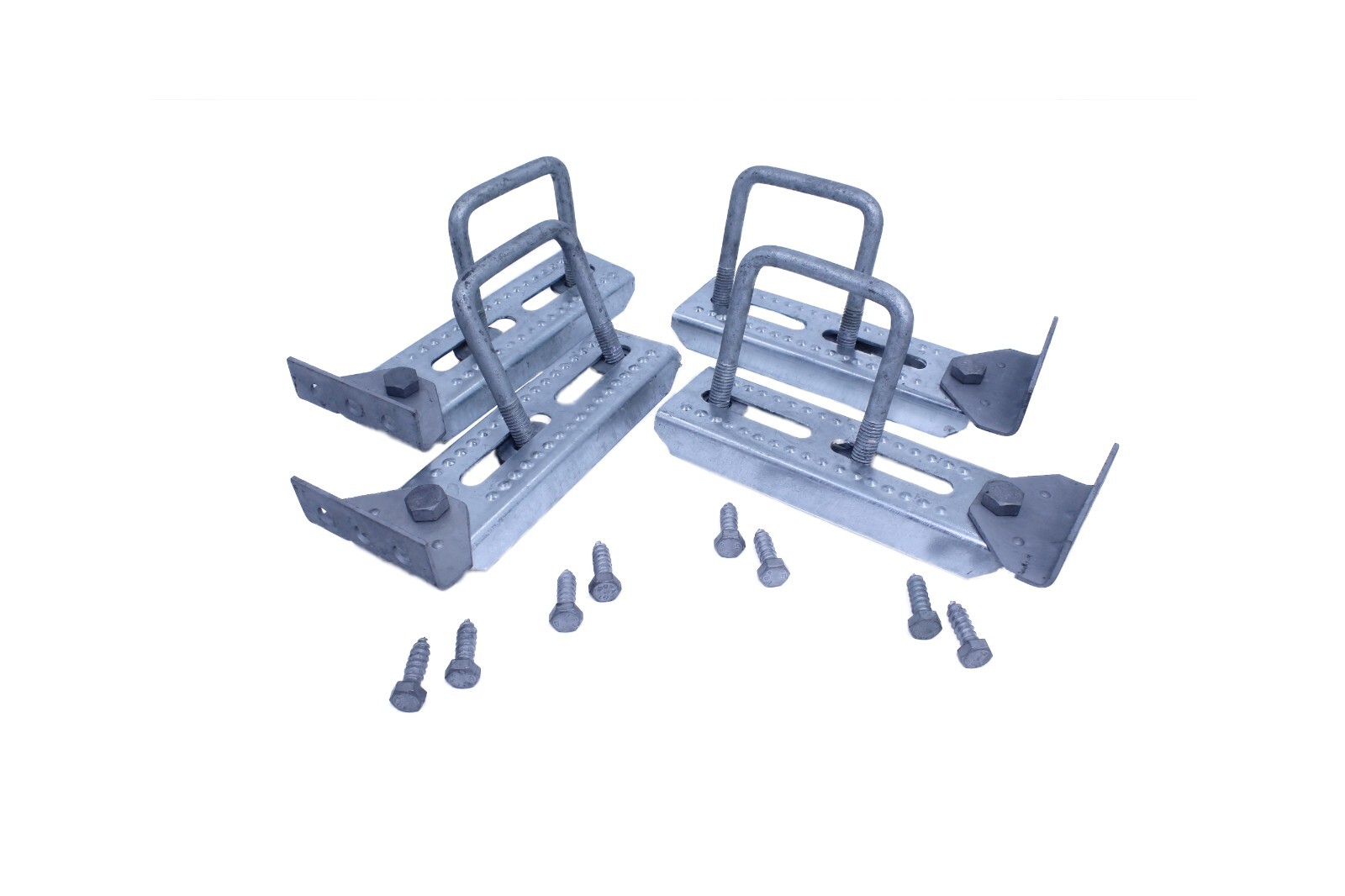 Galvanized Bunk Bracket kit for Boat Trailer 8 Inch tall (4 units)