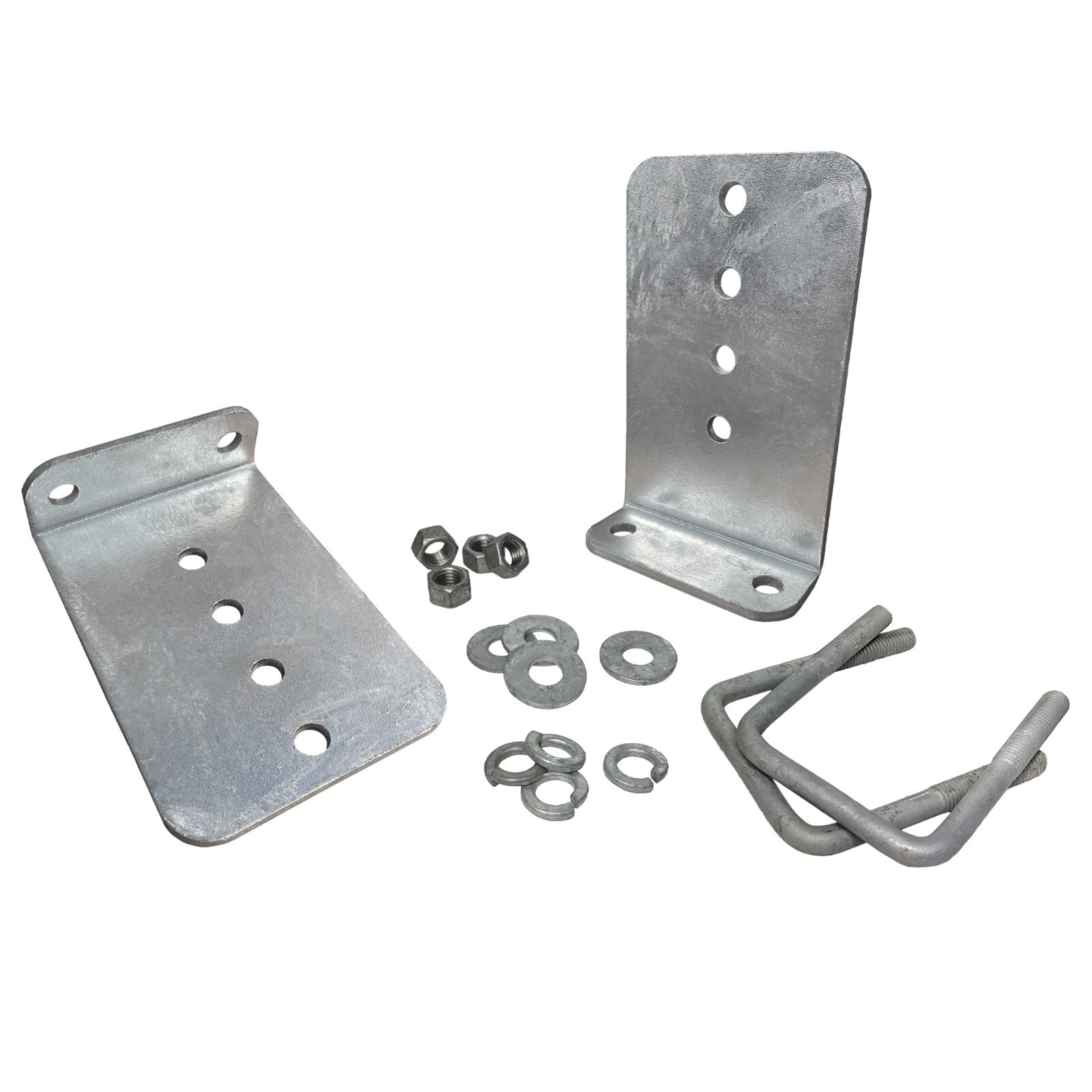 (2) 8″ Galvanized L-Type Bunk Bracket Kit for Boat Trailer fits 3×3, Heavy Duty
