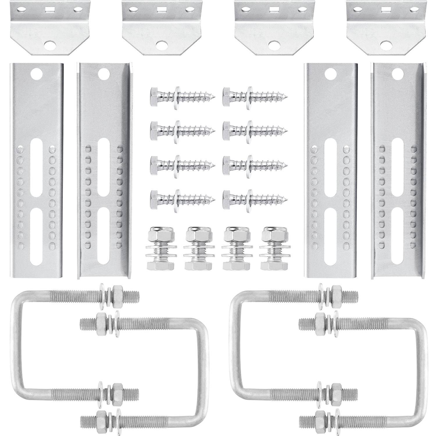 10 inch Bunk Bracket Kit for Cross Member 3×3 Boat Trailer Swivel Top Galvanized
